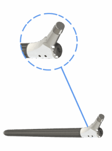Guided insertion and polished neck