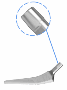 Low-profile polished neck
